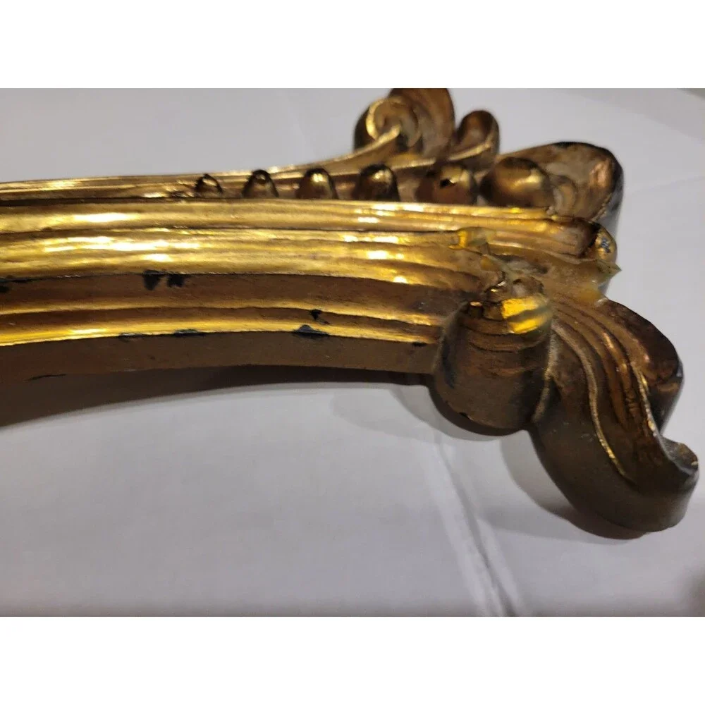 Syroco Rococo Ornate Gold Plastic Wall Frame 25x9, Oval 1-Photo